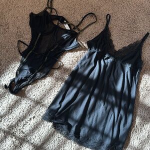 Fashion Nova Black Lace Intimates Set